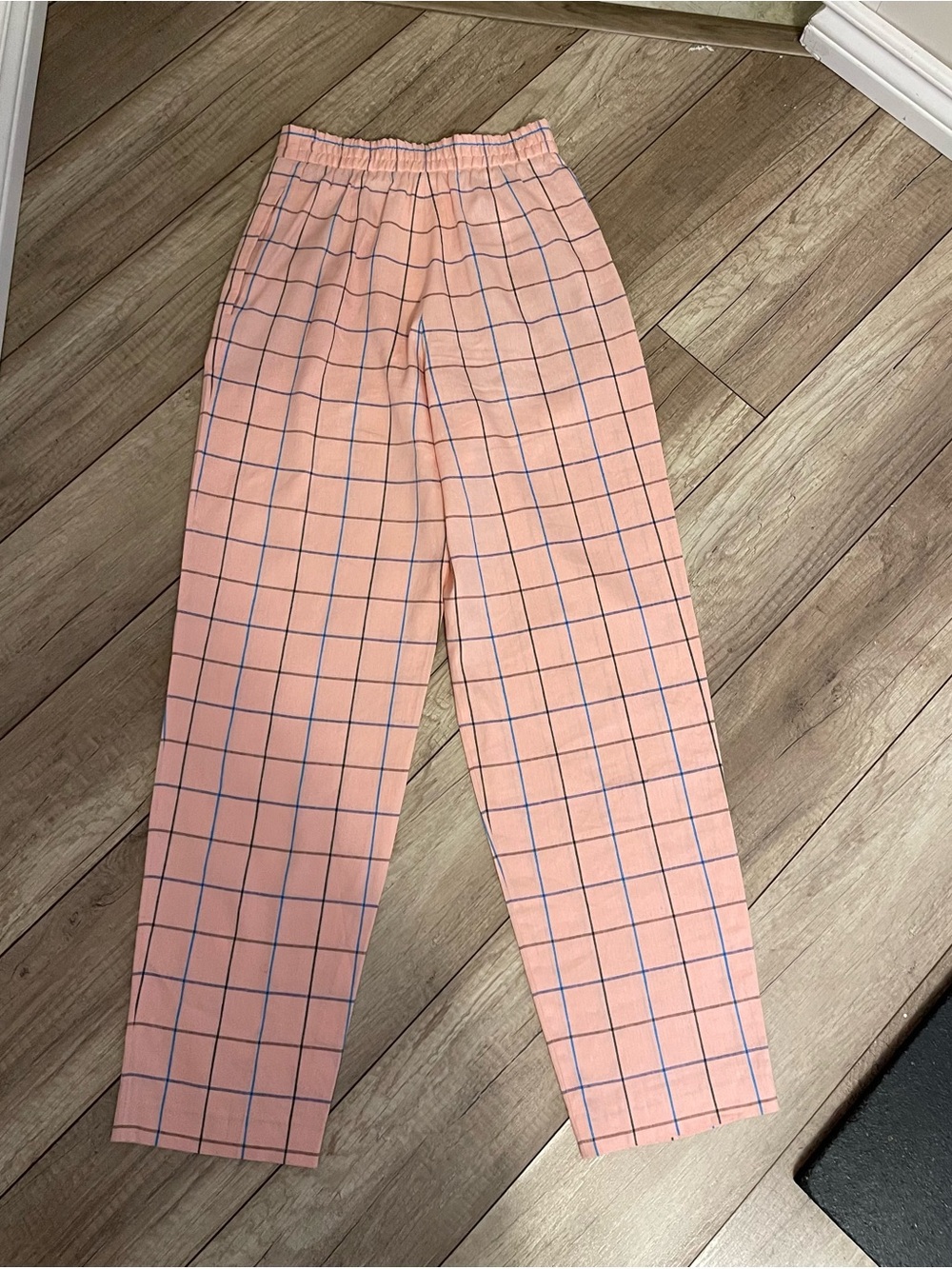 Paul Smith Pink Windowpane Check Linen Blend Pantsuit Size 36 - Picture 10 of 16